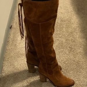 Franco Sarto Brown Tall Boots w/Wide Calf